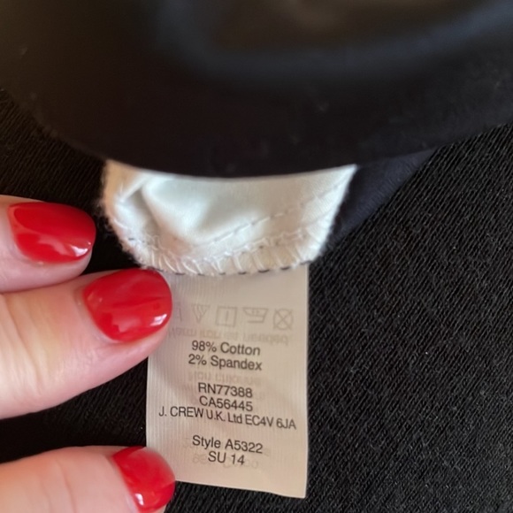 J. Crew Stretch Chino Tuxedo Shorts White & Black 10 - Picture 4 of 5